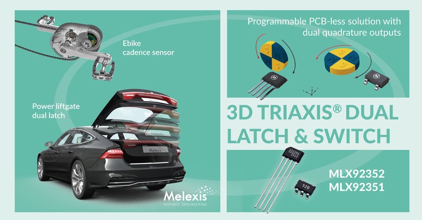 Melexis unveils the most versatile dual latch & switch